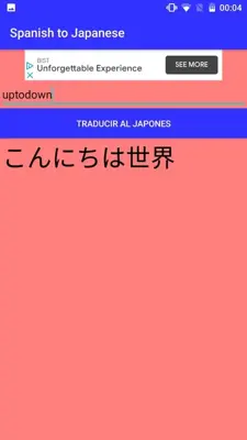 Spanish to Japanese Translator android App screenshot 4